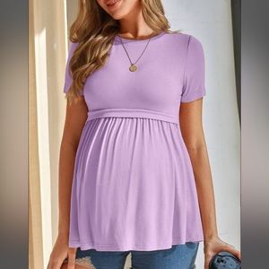 Maternity Peplum Top